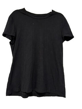 Rowan sz XL black cotton minimalist tee shirt short sleeve #3303